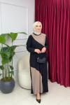 EKİN SANDY ELBİSE - SİYAH