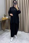Elanur Pantolonlu Takım Siyah Siyah