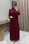 Esma Elbise Bordo Bordo