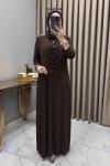 Esma Elbise Kahve Kahverengi