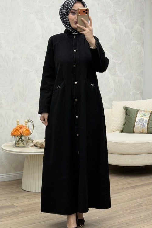 Göksu Ferace Elbise Siyah