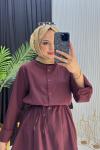 GÖMLEK TUNİK BORDO Bordo