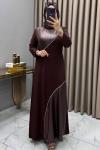 Hatun Elbise Kahve Kahverengi