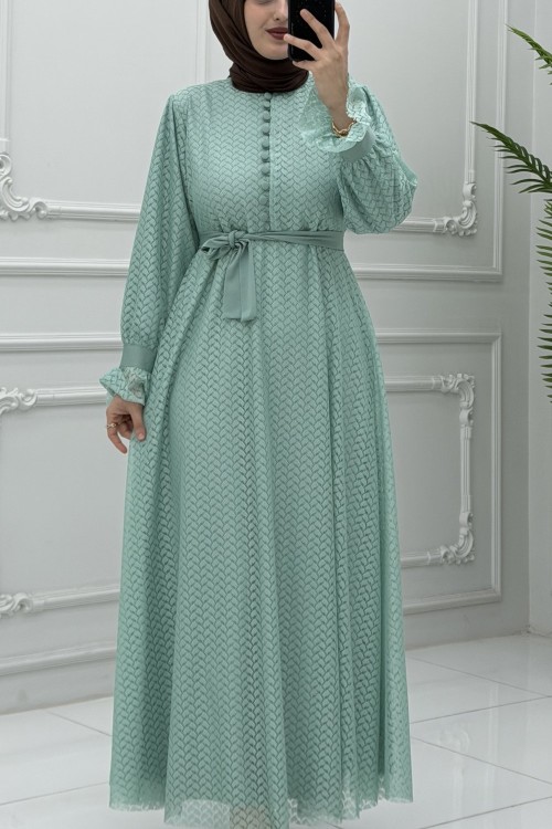 Hazan Elbise Mint Yeşili
