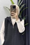 Kayra Kapitone Yelek  Siyah
