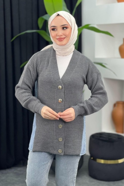 Kot Detaylı Hırka