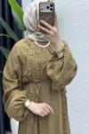 Lady Elbise Tesettür Giyim  Latte
