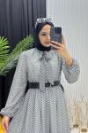 Leyla Elbise Siyah Siyah