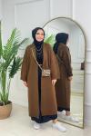 LİNDA HIRKA- KAHVERENGİ
