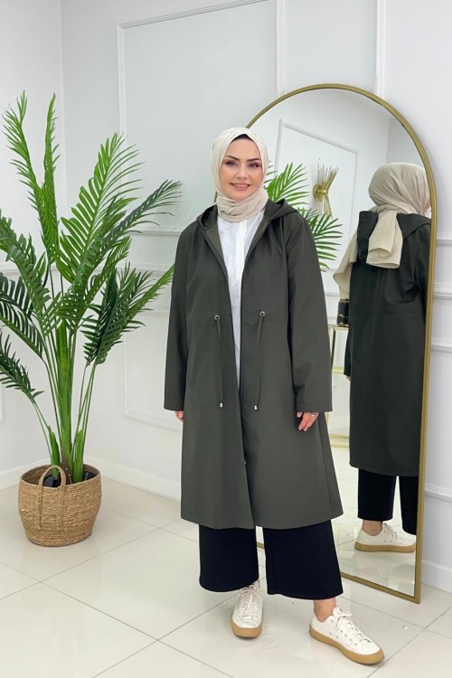 Luvi̇a Yağmurluk  Haki̇