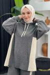 Mars Kapşonlu Triko Takım