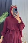 Maylen Elbise Bordo Bordo