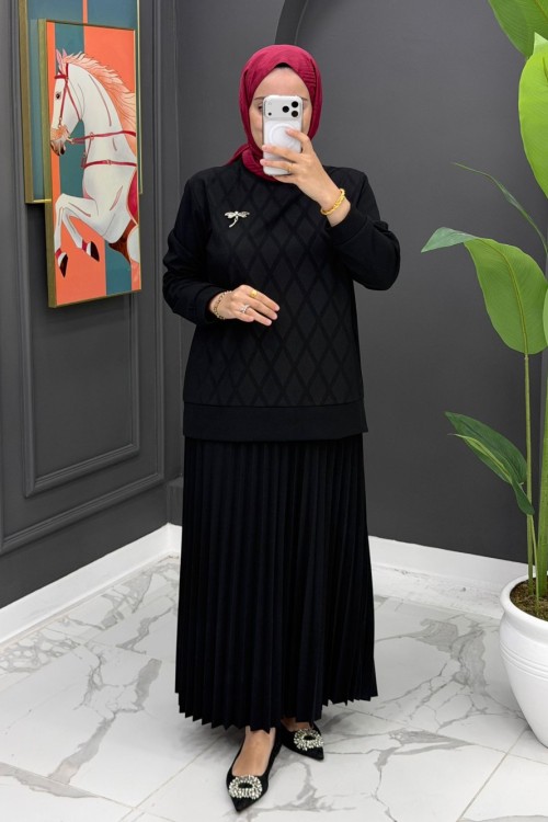 Melda Etekli Takım  Siyah