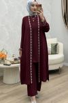 Narin 3 Lü Takım Bordo
