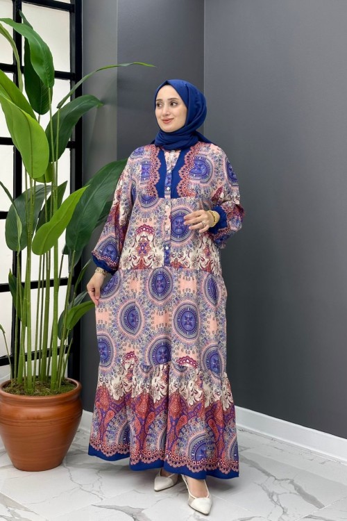 Nefa Elbise - Mavi