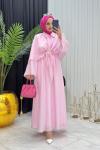 NİLDA ETEKLİ TAKIM PEMBE Pembe