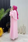 NİLDA ETEKLİ TAKIM PEMBE Pembe