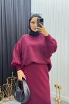 Nora Takım Bordo Bordo