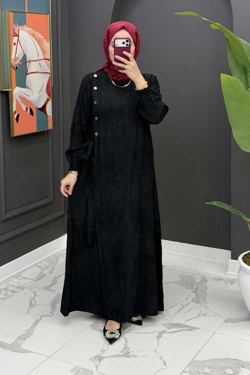 Puane Elbise - Siyah