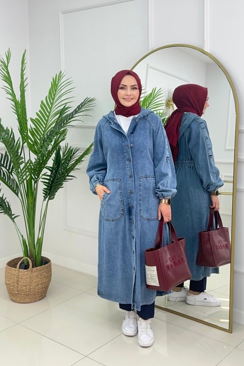 Rose Deni̇m Kap  Mavi̇