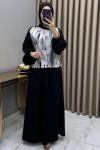 Şehnaz Takım Siyah Siyah