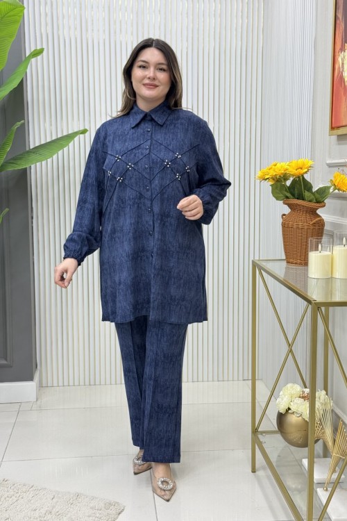 Selin Tunik Takım Lacivert