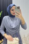 Serpil Sandy Tunik Gri Gri