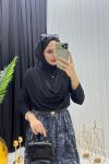 Serpil Sandy Tunik Siyah Siyah
