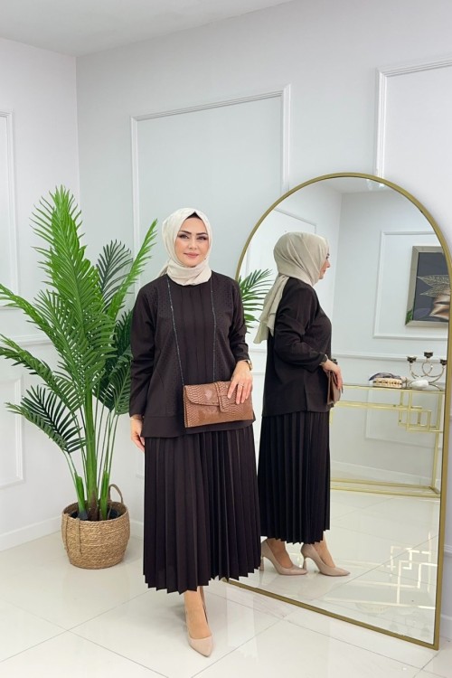 Sevda Etekli̇ Takim  Aci Kahve