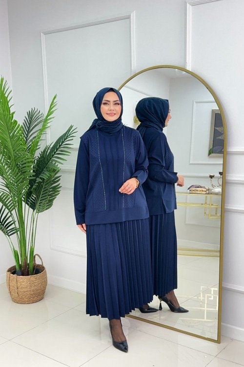 Sevda Etekli̇ Takim  Laci̇vert