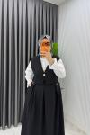Siyah Premium Zehra Jile Tesettür Giyim