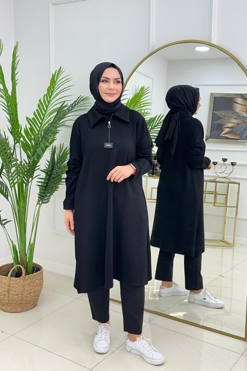 Suzan Oysho Tuni̇k  Si̇yah