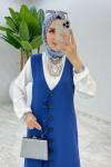 Takım Saks Mahya Jile Takım Tesettür Giyim