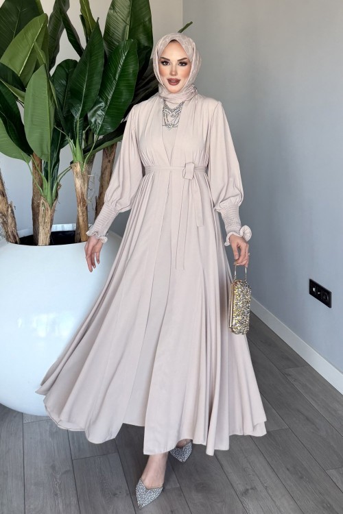 Taş Meşk Abaya Takım Tesettür Giyim