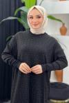Taşlı Merserize Elbise