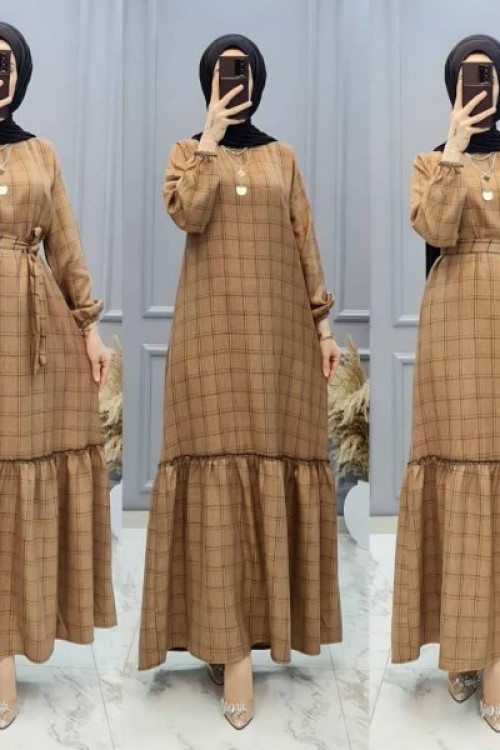 Yeni Model Ekose Elbisem
