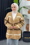 Zebra Desenli Hırka