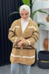 Zebra Desenli Hırka